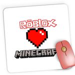 PC, gaming si accesorii - Periferice PC - Mousepad - Mousepad Gaming Roblox Minecraft Love, 21x19 cm - Infinity.ro
