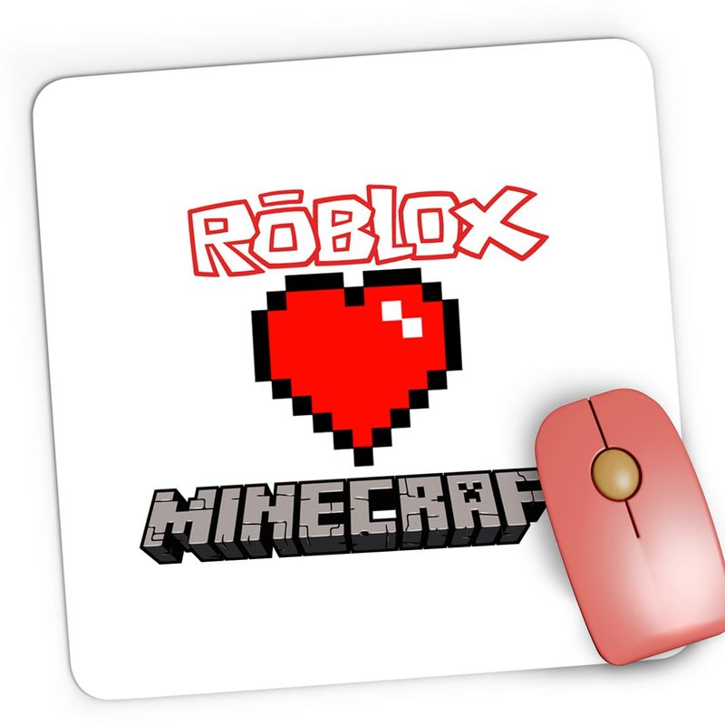 PC, gaming si accesorii - Periferice PC - Mousepad - Mousepad Gaming Roblox Minecraft Love, 21x19 cm - Infinity.ro