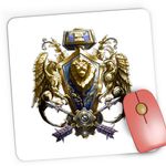 PC, gaming si accesorii - Periferice PC - Mousepad - Mousepad Gaming Warcraft Alliance Faction Azeroth WoW, 21x19 cm - Infinity.ro