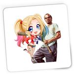 PC, gaming si accesorii - Periferice PC - Mousepad - Mousepad Gaming Joker Suicide Squad GTA Gang, 21x19 cm - Infinity.ro