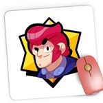 PC, gaming si accesorii - Periferice PC - Mousepad - Mousepad Gaming Colt Face Brawl Stars, 21x19 cm - Infinity.ro