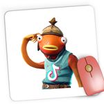 PC, gaming si accesorii - Periferice PC - Mousepad - Mousepad Gaming Fishstick Fortnite Tik Tok, 21x19 cm - Infinity.ro