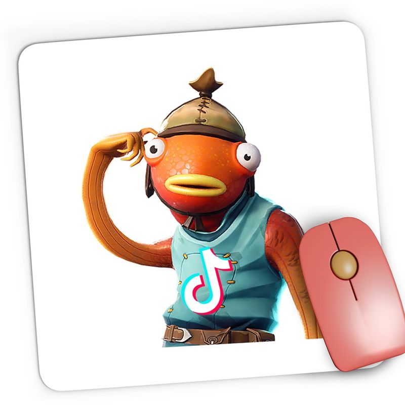 PC, gaming si accesorii - Periferice PC - Mousepad - Mousepad Gaming Fishstick Fortnite Tik Tok, 21x19 cm - Infinity.ro