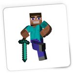 PC, gaming si accesorii - Periferice PC - Mousepad - Mousepad Gaming Steve Warrior Minecraft, 21x19 cm - Infinity.ro
