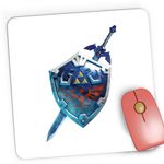 PC, gaming si accesorii - Periferice PC - Mousepad - Mousepad Gaming Legend of Zelda Shield TikTok, 21x19 cm - Infinity.ro