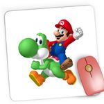 PC, gaming si accesorii - Periferice PC - Mousepad - Mousepad Gaming Mario Yoshi Super Game Hero, 21x19 cm - Infinity.ro