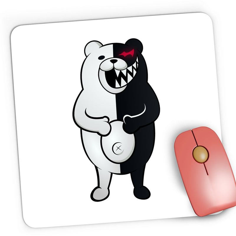PC, gaming si accesorii - Periferice PC - Mousepad - Mousepad Gaming Monokuma Killer Teddy Bear Danganronpa, 21x19 cm - Infinity.ro