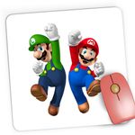 PC, gaming si accesorii - Periferice PC - Mousepad - Mousepad Gaming Super Mario Bros Luigi Mario Odyssey, 21x19 cm - Infinity.ro