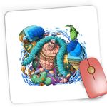 PC, gaming si accesorii - Periferice PC - Mousepad - Mousepad Gaming One Piece Franky Dulgher Iron Man Party, 21x19 cm - Infinity.ro