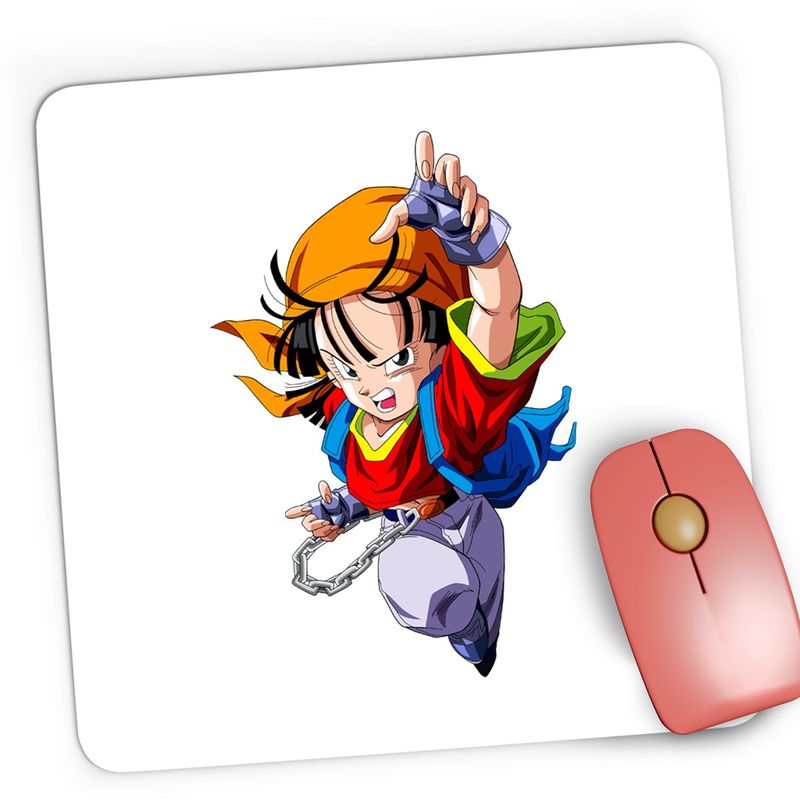 PC, gaming si accesorii - Periferice PC - Mousepad - Mousepad Gaming Dragon Ball Z Pan Gohan KungFu Girl, 21x19 cm - Infinity.ro