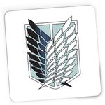 PC, gaming si accesorii - Periferice PC - Mousepad - Mousepad Gaming Attack on Titan Scouting Legion Crest Anime Manga, 21x19 cm - Infinity.ro
