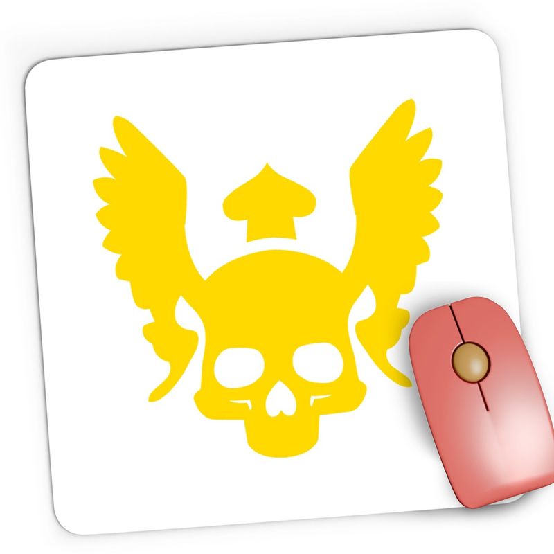 PC, gaming si accesorii - Periferice PC - Mousepad - Mousepad Gaming Quake Mask Gold Doom Skull, 21x19 cm - Infinity.ro