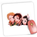 PC, gaming si accesorii - Periferice PC - Mousepad - Mousepad Gaming Demon Slayer Sabito Tanjiro Makomo Minecraft, 21x19 cm - Infinity.ro