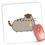 PC, gaming si accesorii - Periferice PC - Mousepad - Mousepad Gaming Pusheen Cat Absolvent Pisica Kitty Kitten, 21x19 cm - Infinity.ro