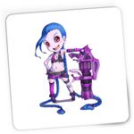 PC, gaming si accesorii - Periferice PC - Mousepad - Mousepad Gaming League of Legends Champion Jinx Magic Gun LoL, 21x19 cm - Infinity.ro