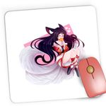 PC, gaming si accesorii - Periferice PC - Mousepad - Mousepad Gaming Ahri League of Legends LoL Nine Tailed Fox, 21x19 cm - Infinity.ro