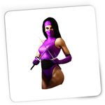 PC, gaming si accesorii - Periferice PC - Mousepad - Mousepad Gaming Mortal Kombat Mileena Kitana Ultimate Pumnal Battle, 21x19 cm - Infinity.ro
