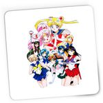 PC, gaming si accesorii - Periferice PC - Mousepad - Mousepad Gaming Sailor Moon Toata Echipa Naoko Takeuchi Anime, 21x19 cm - Infinity.ro
