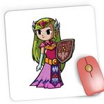 PC, gaming si accesorii - Periferice PC - Mousepad - Mousepad Gaming Legend of Zelda Princess Queen Regina, 21x19 cm - Infinity.ro