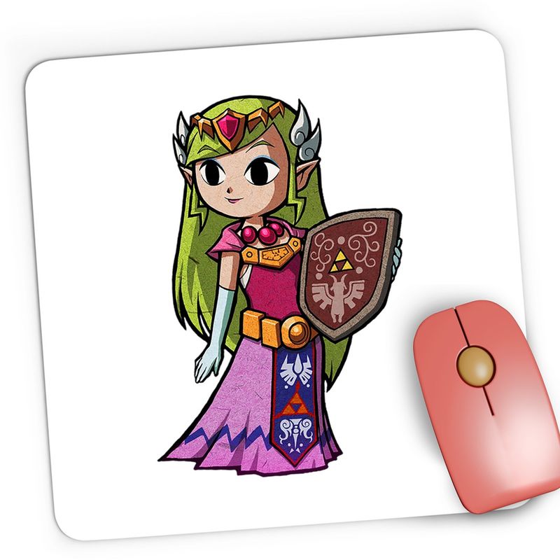 PC, gaming si accesorii - Periferice PC - Mousepad - Mousepad Gaming Legend of Zelda Princess Queen Regina, 21x19 cm - Infinity.ro