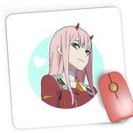 PC, gaming si accesorii - Periferice PC - Mousepad - Mousepad Gaming Darling in the FranXX Zero Two Android Anime, 21x19 cm - Infinity.ro