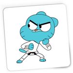 PC, gaming si accesorii - Periferice PC - Mousepad - Mousepad Gaming Lumea lui Gumball Karate Bebe Arte Martiale, 21x19 cm - Infinity.ro