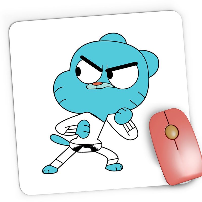 PC, gaming si accesorii - Periferice PC - Mousepad - Mousepad Gaming Lumea lui Gumball Karate Bebe Arte Martiale, 21x19 cm - Infinity.ro
