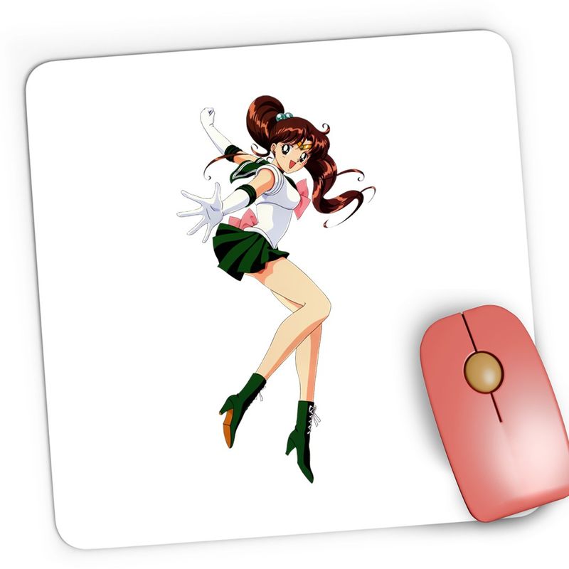 PC, gaming si accesorii - Periferice PC - Mousepad - Mousepad Gaming Jupiter Sailor Moon Green Anime, 21x19 cm - Infinity.ro