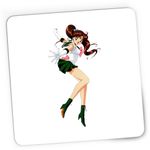 PC, gaming si accesorii - Periferice PC - Mousepad - Mousepad Gaming Jupiter Sailor Moon Green Anime, 21x19 cm - Infinity.ro