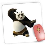 PC, gaming si accesorii - Periferice PC - Mousepad - Mousepad Gaming Kung Fu Panda Po Taekwondo Dragon Warrior, 21x19 cm - Infinity.ro