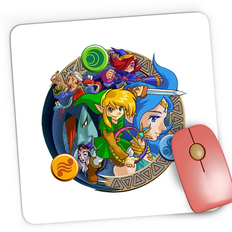PC, gaming si accesorii - Periferice PC - Mousepad - Mousepad Gaming Legend of Zelda Magic Sky, 21x19 cm - Infinity.ro