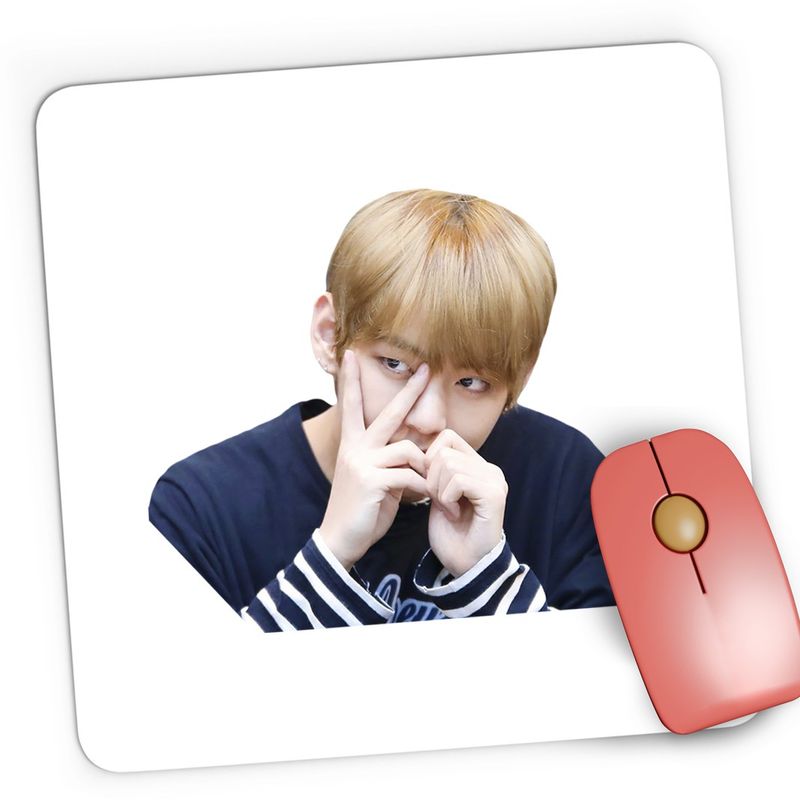 PC, gaming si accesorii - Periferice PC - Mousepad - Mousepad Gaming BTS V Kim Tae-hyung, 21x19 cm - Infinity.ro