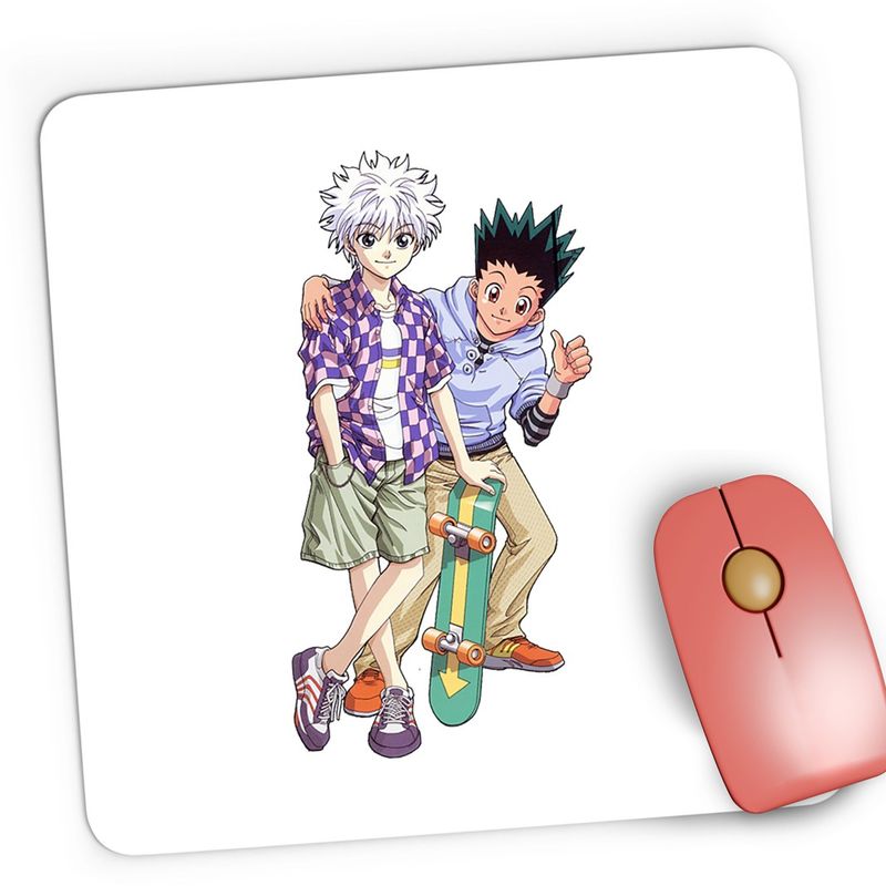 PC, gaming si accesorii - Periferice PC - Mousepad - Mousepad Gaming Hunter x Hunter Gon Freecss Killua Zoldyck Anime, 21x19 cm - Infinity.ro