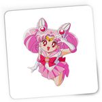 PC, gaming si accesorii - Periferice PC - Mousepad - Mousepad Gaming Sailor Moon Chibiusa Pink Craciun, 21x19 cm - Infinity.ro