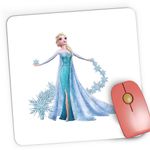 PC, gaming si accesorii - Periferice PC - Mousepad - Mousepad Gaming Frozen Elsa Kristoff Regina de Gheata, 21x19 cm - Infinity.ro