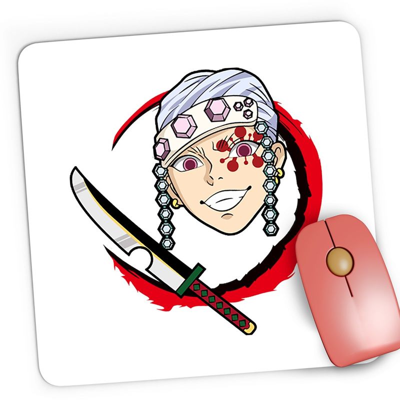 PC, gaming si accesorii - Periferice PC - Mousepad - Mousepad Gaming Demon Slayer Tengen Uzui Fortnite Anime, 21x19 cm - Infinity.ro