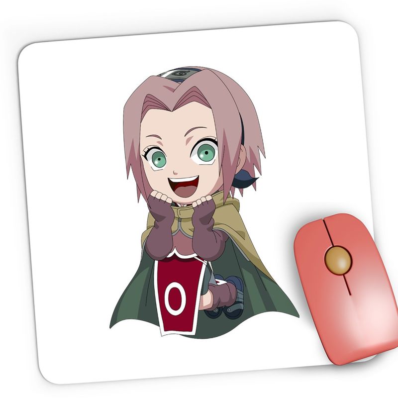 PC, gaming si accesorii - Periferice PC - Mousepad - Mousepad Gaming Naruto Sakura Haruno Ninja Girl Anime, 21x19 cm - Infinity.ro