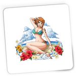 PC, gaming si accesorii - Periferice PC - Mousepad - Mousepad Gaming Nami One Piece Cat Burglar Beach Anime, 21x19 cm - Infinity.ro