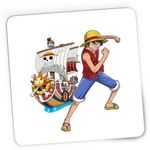 PC, gaming si accesorii - Periferice PC - Mousepad - Mousepad Gaming One Piece Straw Hat Pirates Monkey Corabie, 21x19 cm - Infinity.ro