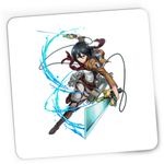 PC, gaming si accesorii - Periferice PC - Mousepad - Mousepad Gaming Mikasa Ackerman Attack on Titan AOT Combat, 21x19 cm - Infinity.ro
