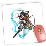 PC, gaming si accesorii - Periferice PC - Mousepad - Mousepad Gaming Mikasa Ackerman Attack on Titan AOT Combat, 21x19 cm - Infinity.ro