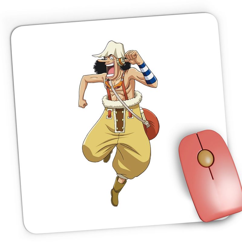 PC, gaming si accesorii - Periferice PC - Mousepad - Mousepad Gaming Usopp One Piece Pirat Vagabond Rebel Anime, 21x19 cm - Infinity.ro