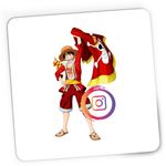 PC, gaming si accesorii - Periferice PC - Mousepad - Mousepad Gaming One Piece Luffy Intagram Creator Insta, 21x19 cm - Infinity.ro