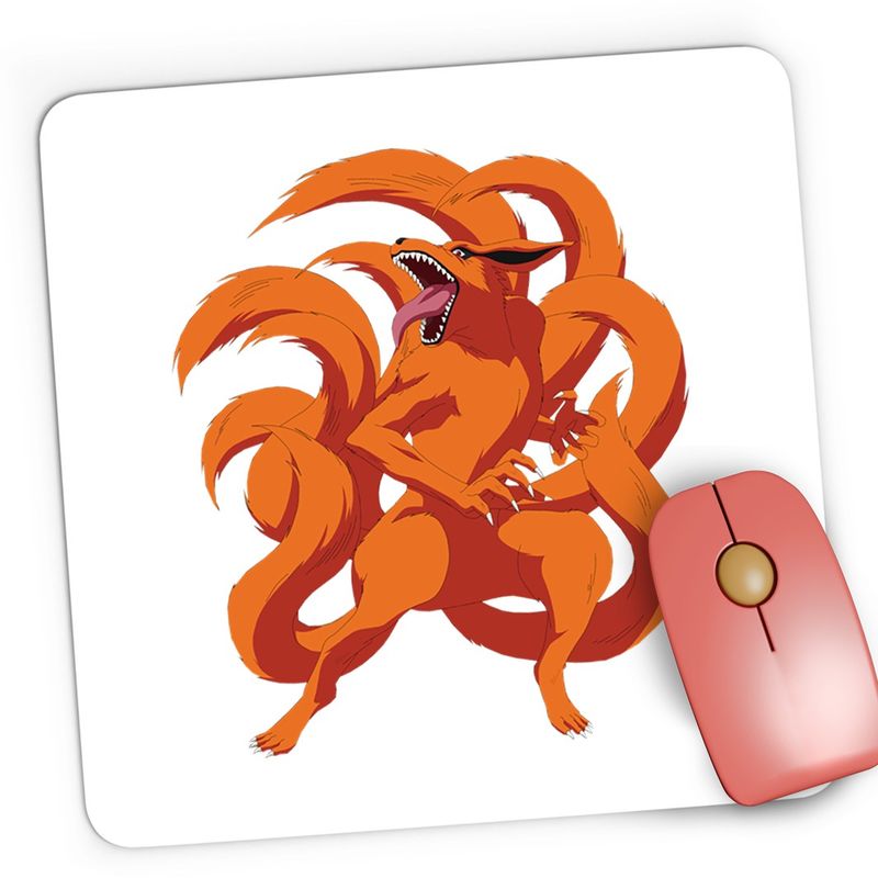 PC, gaming si accesorii - Periferice PC - Mousepad - Mousepad Gaming Naruto Nine Tailed Vulpe Dragon Anime, 21x19 cm - Infinity.ro