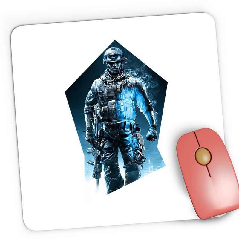PC, gaming si accesorii - Periferice PC - Mousepad - Mousepad Gaming Call of Duty Modern Warfare Soldat, 21x19 cm - Infinity.ro