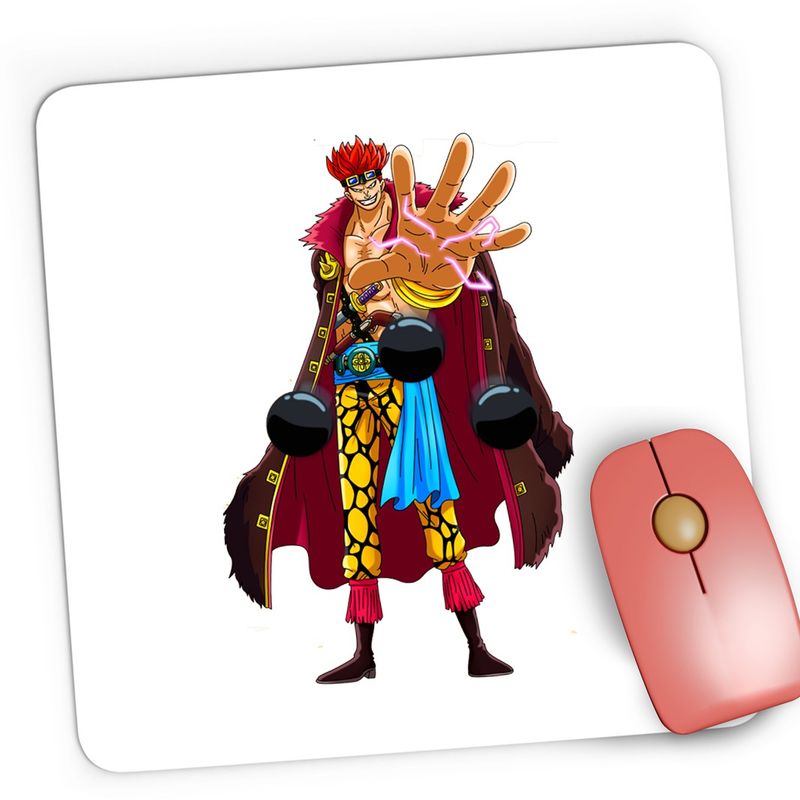 PC, gaming si accesorii - Periferice PC - Mousepad - Mousepad Gaming One Piece Eustass Captain Kid Pirate South Blue, 21x19 cm - Infinity.ro