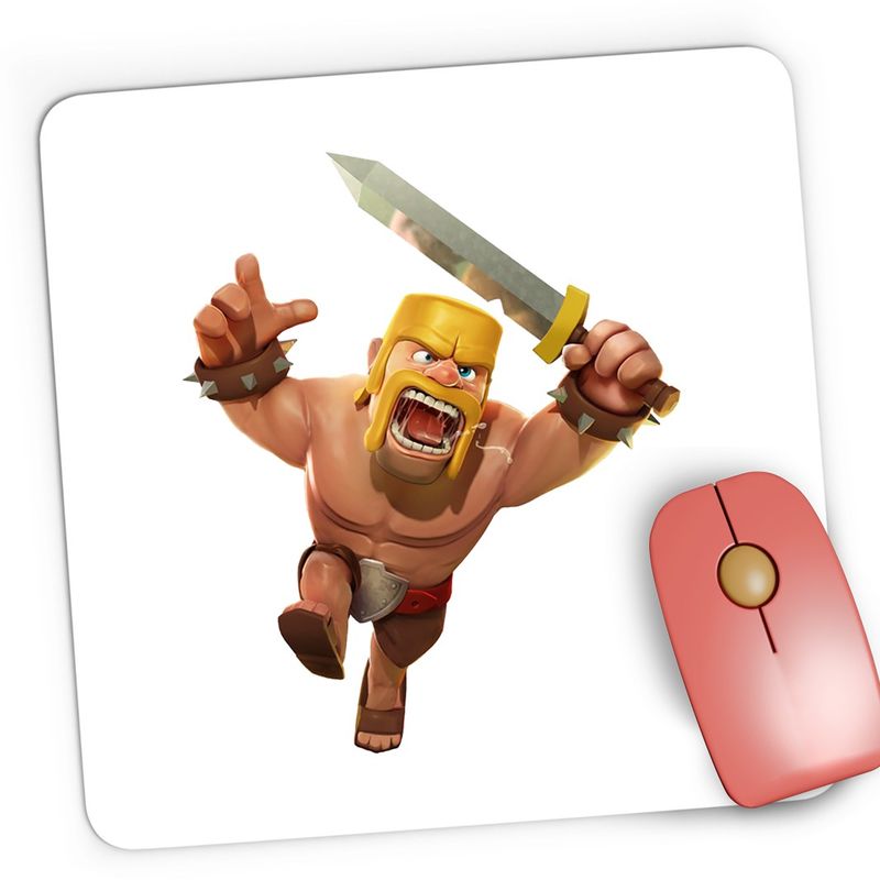 PC, gaming si accesorii - Periferice PC - Mousepad - Mousepad Gaming Barbarian Clash Royale Fortnite, 21x19 cm - Infinity.ro