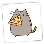 PC, gaming si accesorii - Periferice PC - Mousepad - Mousepad Gaming Pusheen Cat Pizza Pisica Kitten Meow, 21x19 cm - Infinity.ro