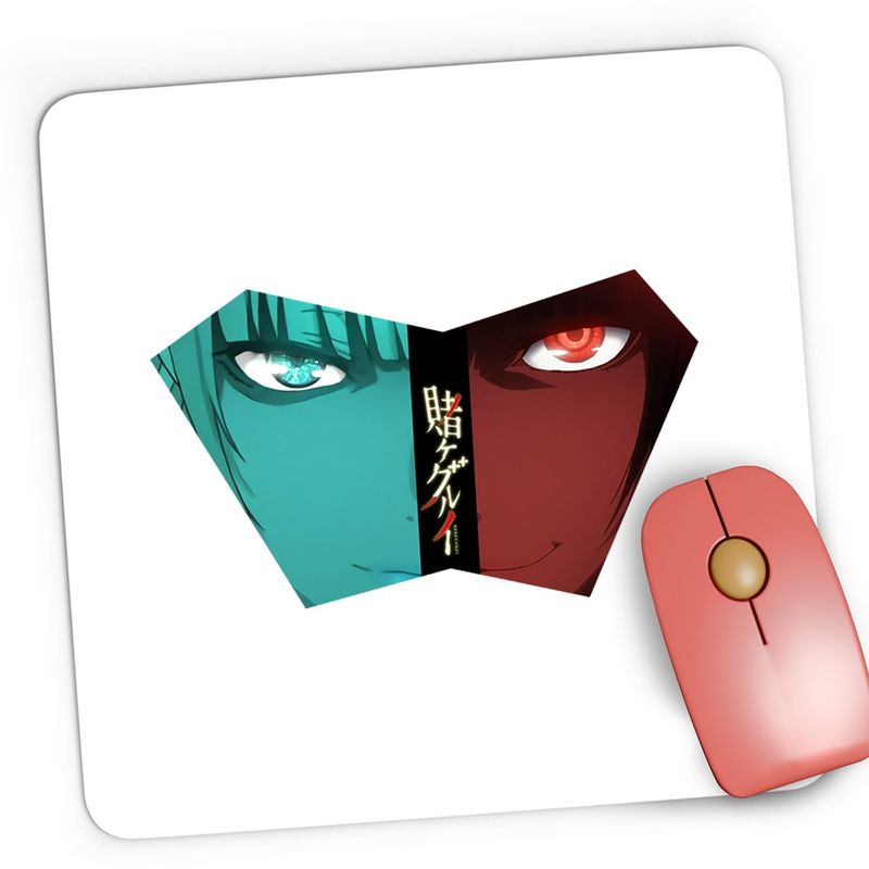 PC, gaming si accesorii - Periferice PC - Mousepad - Mousepad Gaming Kakeguri Gambling Anime Manga, 21x19 cm - Infinity.ro