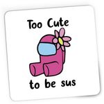 PC, gaming si accesorii - Periferice PC - Mousepad - Mousepad Gaming Too Cute Among Us, 21x19 cm - Infinity.ro